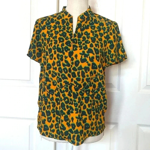 Scotch & Soda Les Filles Collection Cheetah Print Top - Picture 4 of 9